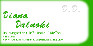 diana dalnoki business card